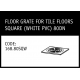 Marley Solvent Joint Floor Grate for Tiles Floors 80DN Square White PVC - 168.80SQW